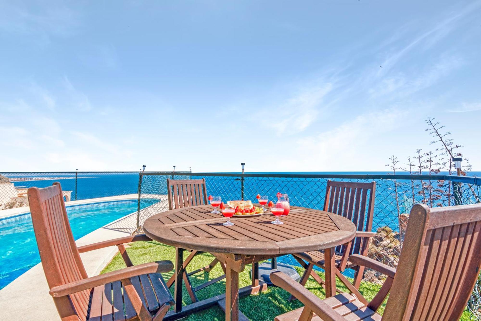 Villa Infinity Sea Views I Pool I Bbq I Jacuzzi Almeria Exterior photo
